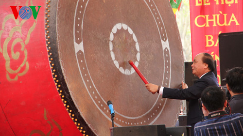 Stimmung der Frühlingsfeste im ganzen Land